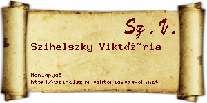 Szihelszky Viktória névjegykártya
