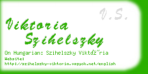 viktoria szihelszky business card